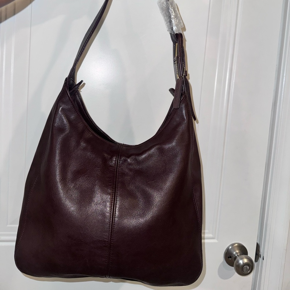 Coach Flatiron Hobo Bag Mahogany
